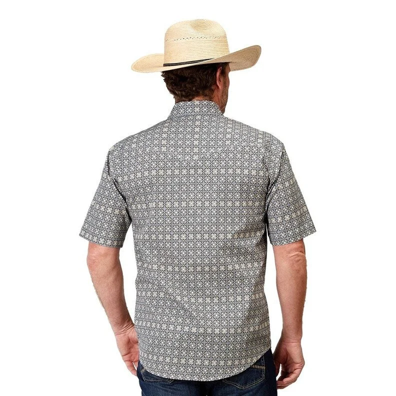 Roper Western Shirt Mens Short Sleeve Foulard 03-002-0225-2023 TA