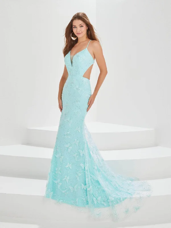 sleeveless prom dressesTiffany Designs - 16013 Fitted Bodice Prom Dresses