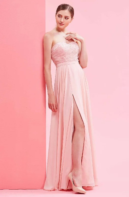 fitted prom dressesJ'Adore Dresses - J16007 Sweetheart Chiffon A-Line Prom Dress