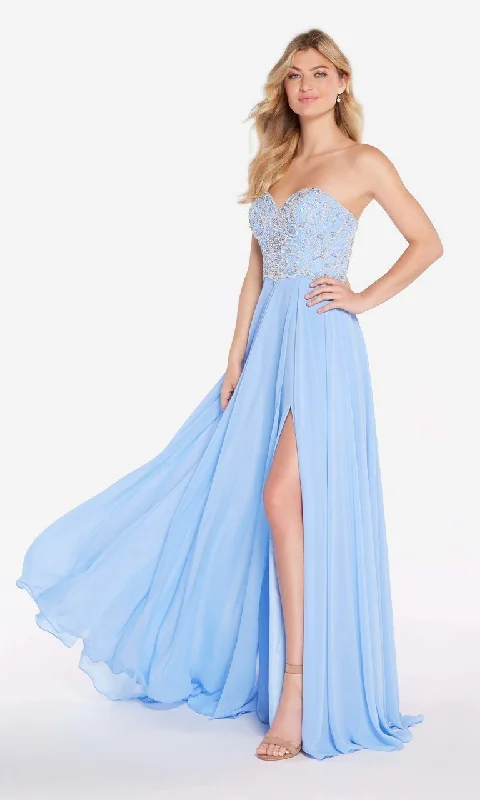 illusion sleeve prom dressesAlyce Paris 60046 - Sweetheart A-Line Prom Gown