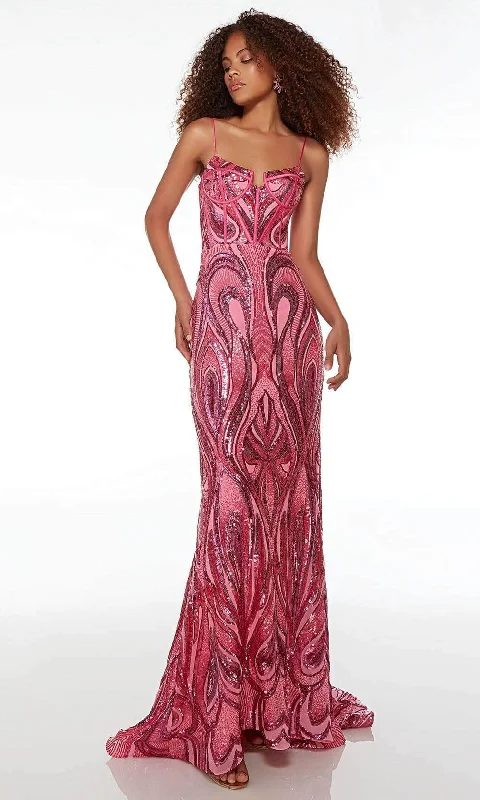 glamorous prom dressesAlyce Paris 61506 - Sequined Sweetheart Prom Gown