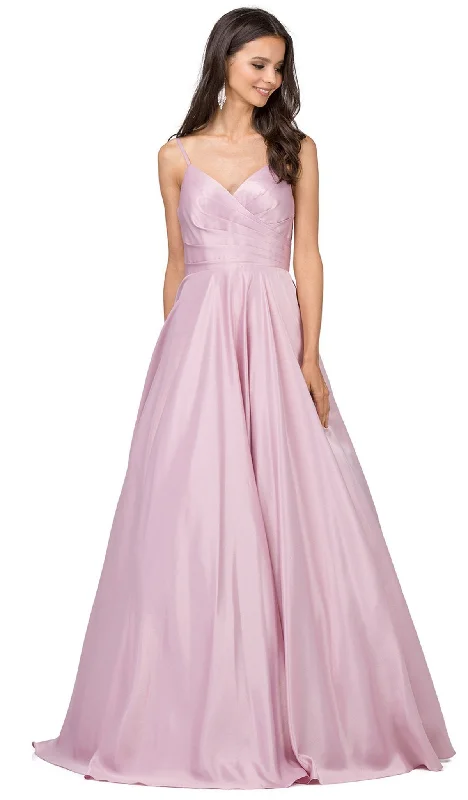 metallic prom dressesDancing Queen - Ruched Sweetheart Pleated Prom Gown 2339 - 1 pc Dusty Pink in Size XS Available