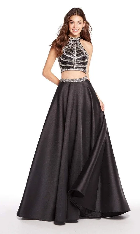 prom dresses with detachable sleevesAlyce Paris 60195 - Two Piece Embellished Prom Gown