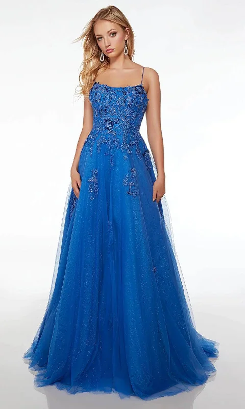 modern prom dressesAlyce Paris 61479 - Embellished A-Line Prom Gown