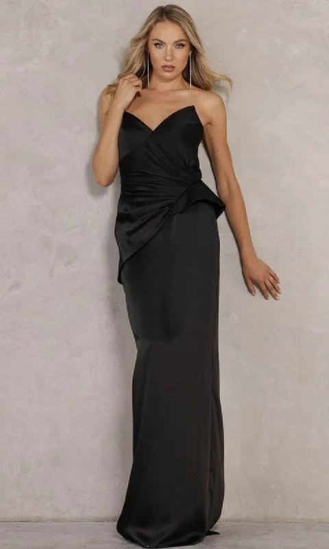 chiffon prom dressesTerani Couture - Strapless Satin Sheath Prom Gown 2111P4066