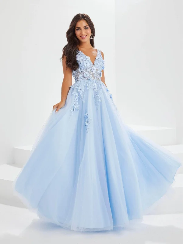 affordable prom dressesTiffany Designs - 16031 Fitted Bodice Prom Dresses