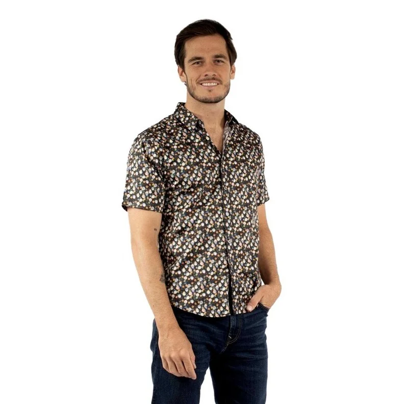 Scully Western Shirt Mens Short Sleeve Print Multi-Color F0_5399