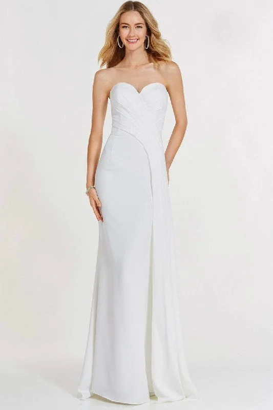 illusion sleeve prom dressesAlyce Paris 8005 Prom Dress Collection - 1 pc Diamond White in Size 4 Available