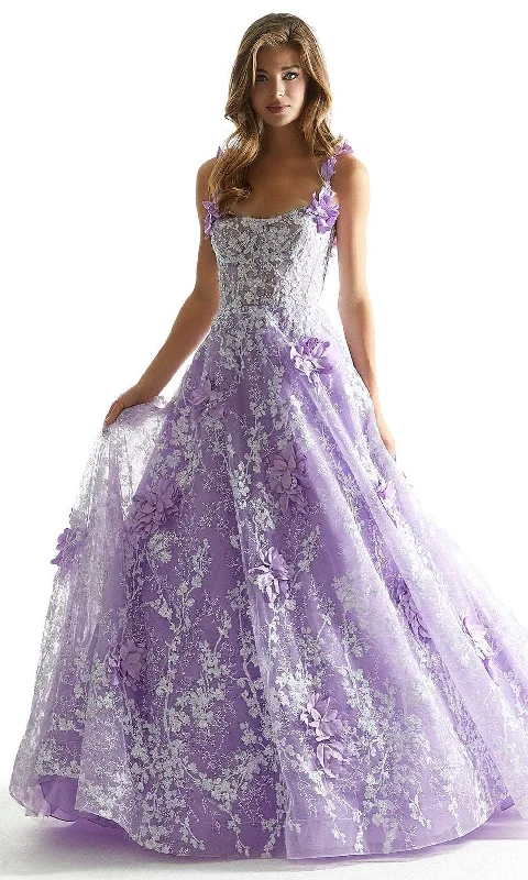 metallic prom dressesMori Lee 49072 - Floral Illusion Prom Dress