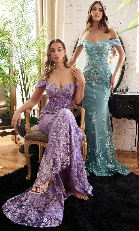 mermaid prom dressesLadivine OC014 - Lace Ornate Prom Dress