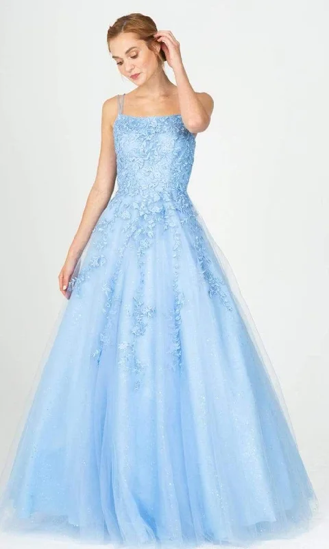 prom dress inspiration galleriesEureka Fashion 9757 - Straight Across A-Line Prom Dress