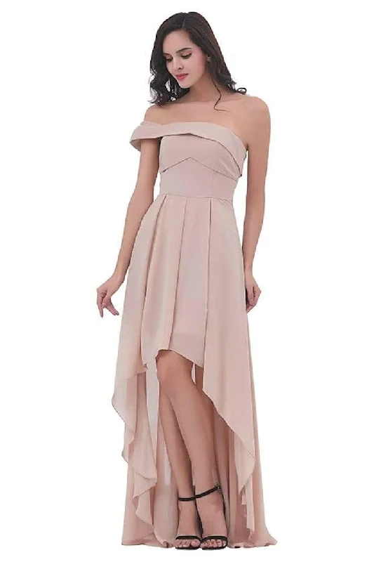 prom dresses for tall girlsJ'Adore Dresses - Asymmetrical Draped High Low Prom Dress J11317