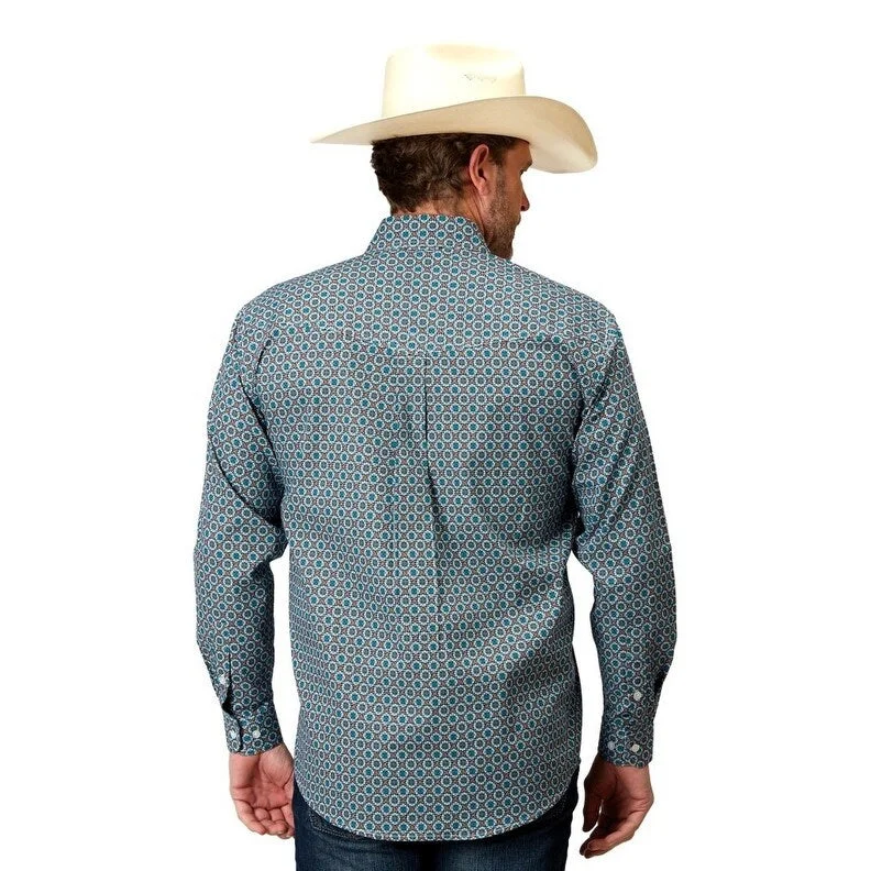 Roper Western Shirt Mens L/S Print Multi-Color 03-001-0325-2028 MU