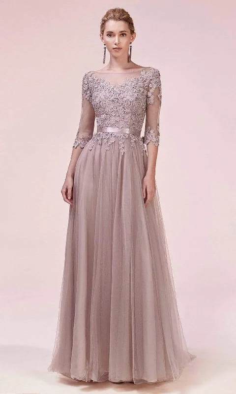 sparkly prom dressesAndrea and Leo - A0571 Bateau A-Line Prom Dress