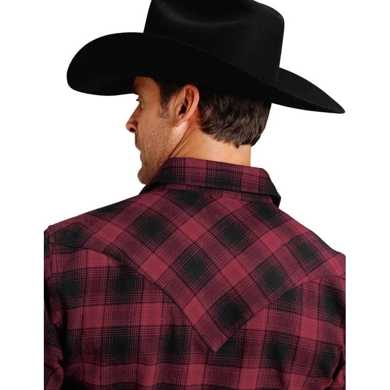 Stetson Western Shirt Mens Long Sleeve Snap Black 11-001-0478-0037 BL