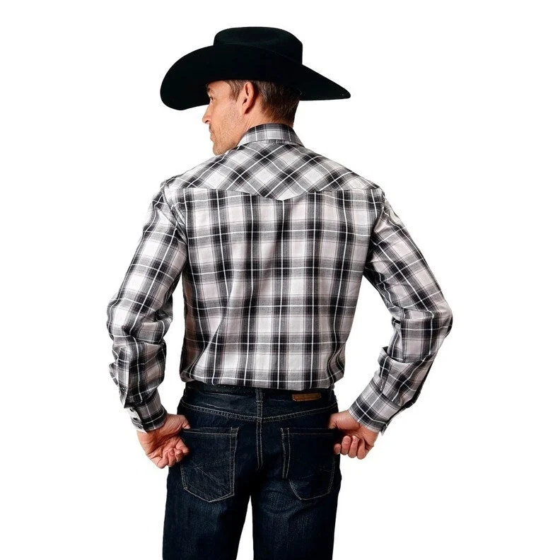 Roper Western Shirt Mens Snap Front L/S Black 01-001-0101-1060 BL