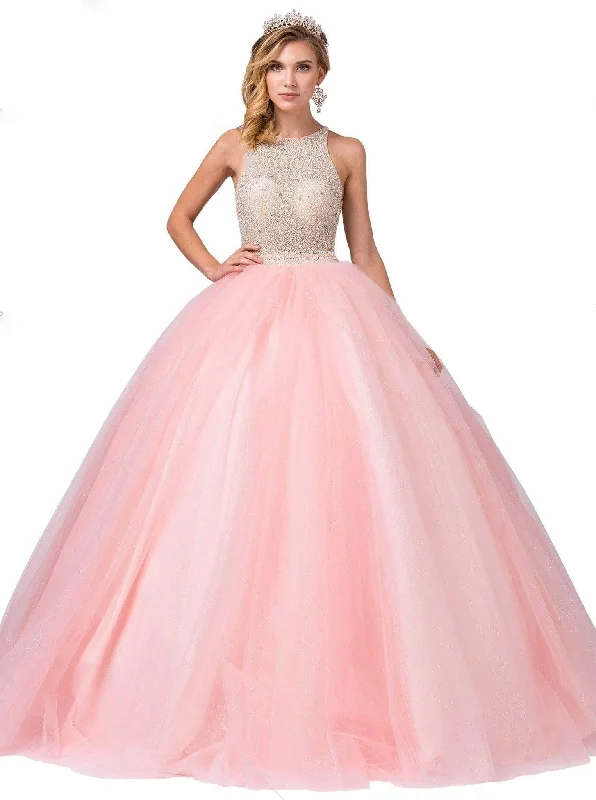 Formal Dress for Formal DinnersDancing Queen - 1350 Jewel Studded Illusion Bodice Ballgown