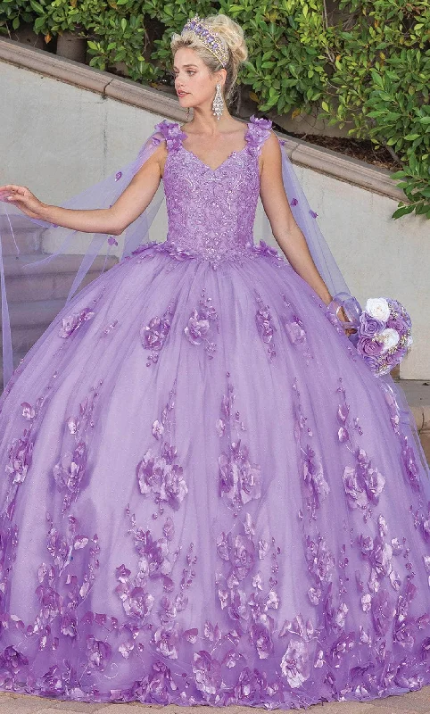 Formal Dress for Civil CeremoniesDancing Queen 1695 - Applique Quinceanera Ballgown