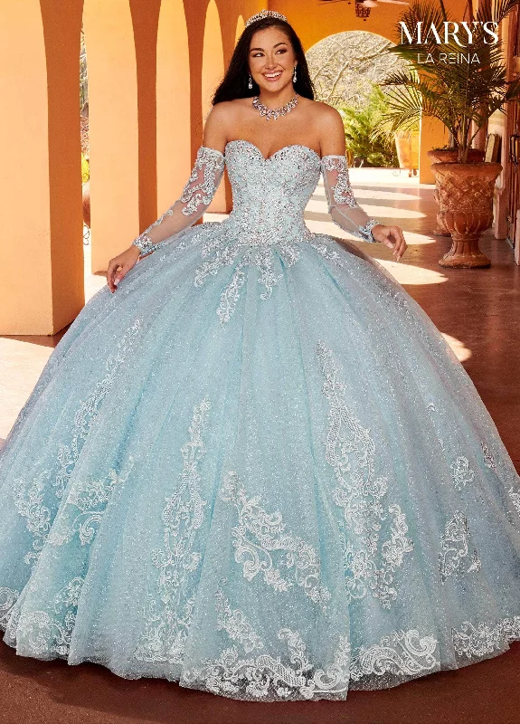 Formal Dress for Beach ThemesMary's Bridal MQ2156 - Embroidered Strapless Ballgown