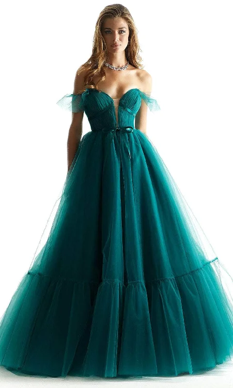 Formal Dress for Sustainable FashionMori Lee 49022 - Ribbon Off-Shoulder Ballgown