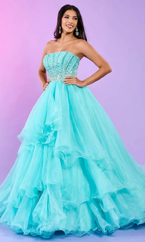 Formal Dress for Eco-Conscious EventsRachel Allan 70570 - Bejeweled Corset Ballgown