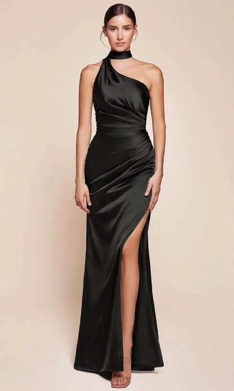 Formal Dress for GraduationsLadivine 7454 - One Shoulder Fitted Long Gown