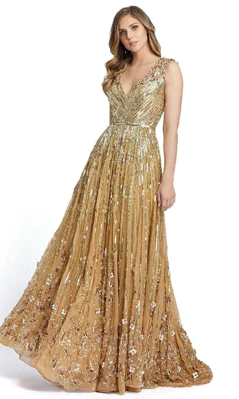 Formal Dress for EveningsMac Duggal - 5223 3D Floral Accent Sequined A-Line Gown