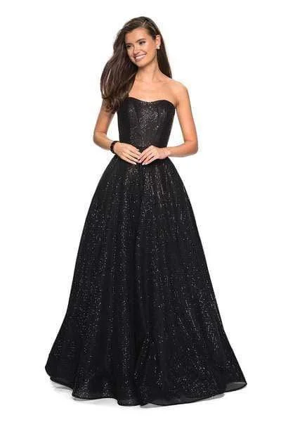 Formal Dress for Bat MitzvahsLa Femme - 27467 Sequined Strapless Sweetheart Ballgown