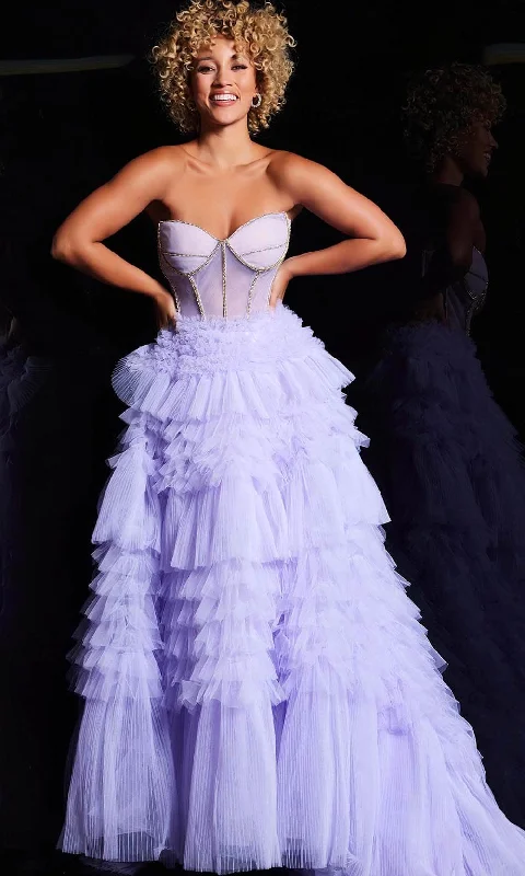 Formal Dress for Bar MitzvahsJovani 38539 - Sweetheart Tiered Ballgown