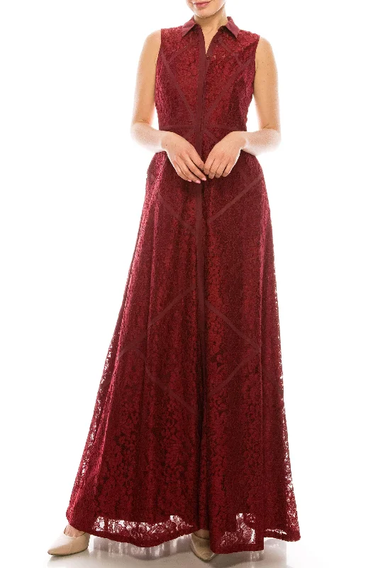 Formal Dress for GraduationsAidan Mattox - High Neck Lace Formal Dress 54473060