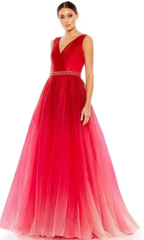 Formal Dress Trends 2023Mac Duggal 20378 - Sleeveless V-neck Long Gown