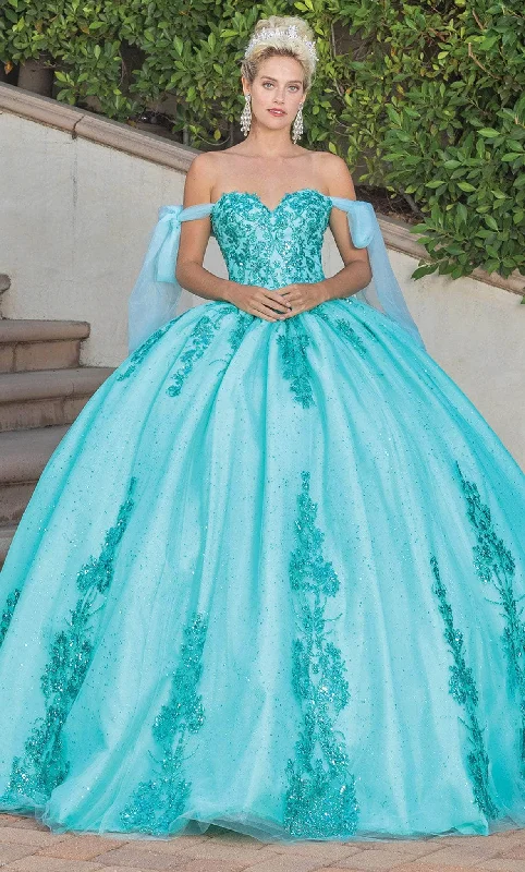 Formal Dress for EveningsDancing Queen 1791 - Bow Sash Quinceanera Ballgown