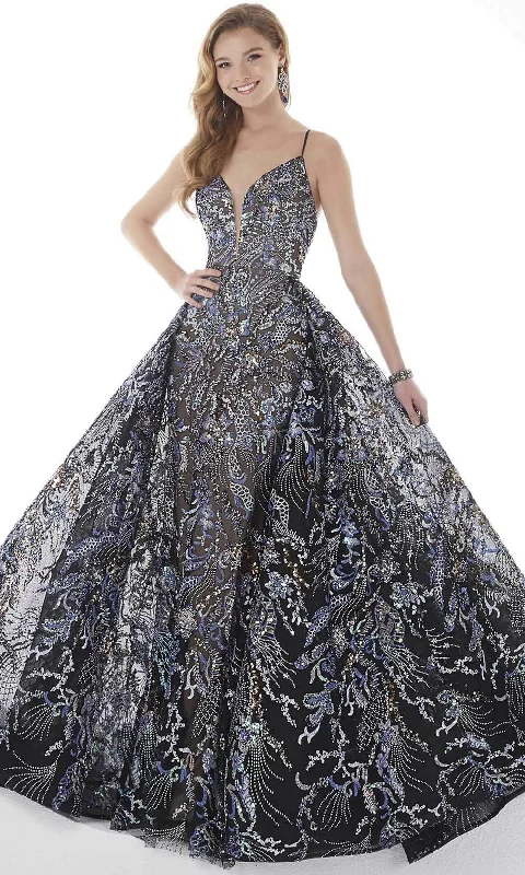 Formal Dress for PageantsPanoply - 14120 Sequin Embroidered Overskirt Gown