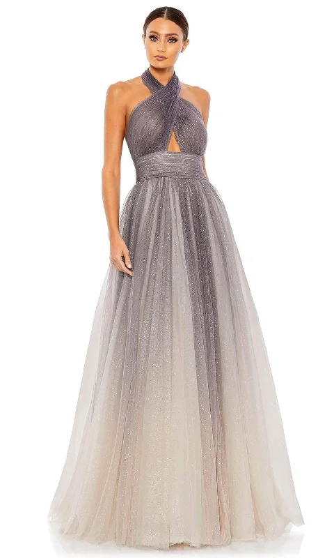 Formal Dress for Formal DinnersMac Duggal 20376 - Halter Ombre A-line Gown