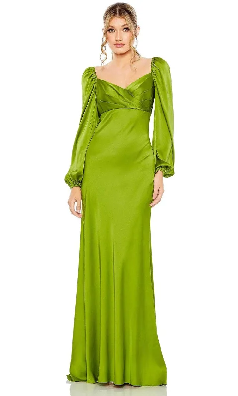 Formal Dress for Day WeddingsIeena Duggal 495191 - Bishop Sleeve Charmeuse Gown