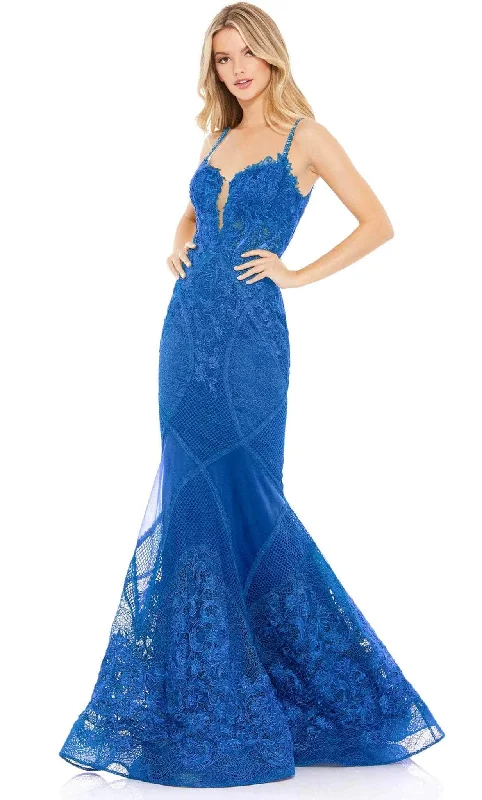 Formal Dress for Bohemian ThemesMac Duggal 79082R - Embroidered Lace Mermaid Gown