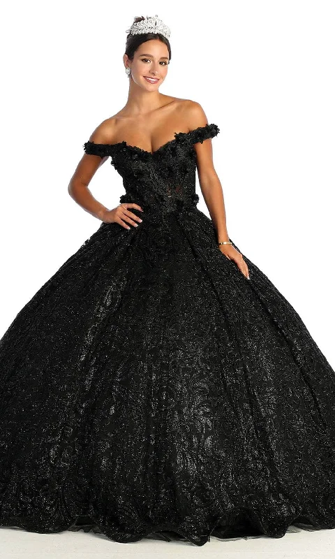 Formal Dress Rental ServicesMay Queen LK169 - Shimmering Off Shoulder A-Line Gown