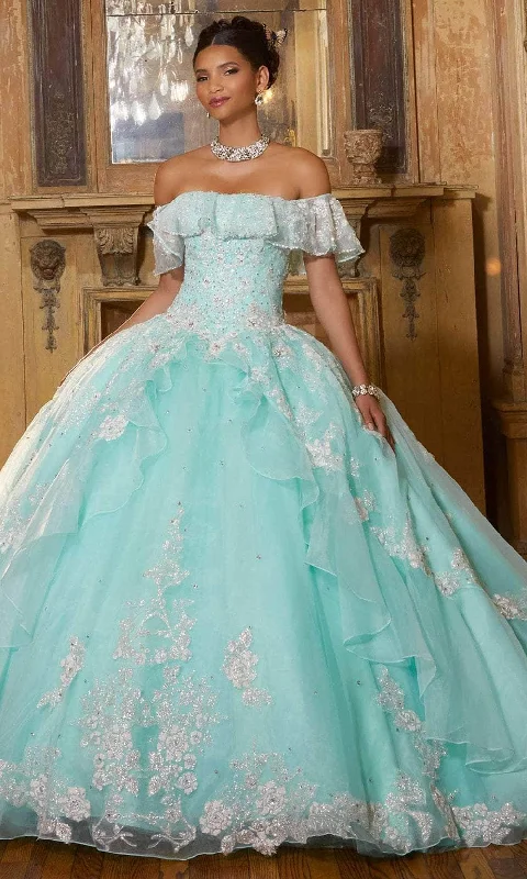 Formal Dress for Cultural FestivalsMori Lee 60151 - Ruffle Tulle Quinceanera Gown