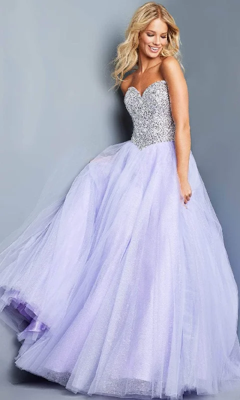 Formal Dress for Destination WeddingsJovani 07771 - Beaded Sweetheart Tulle Ballgown