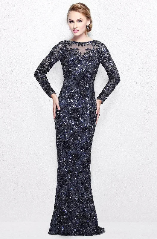 Classic Formal Dress StylesPrimavera Couture - 1401 Embellished Bateau Long Gown