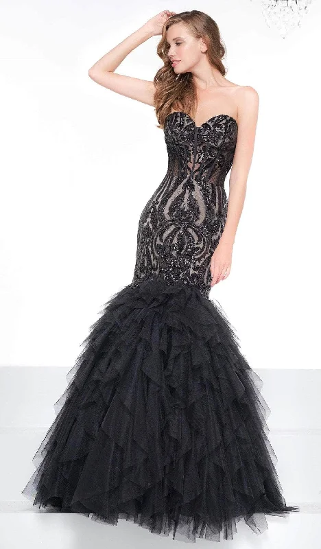 Formal Dress for Beauty ContestsColors Dress - 2067 Strapless Sequined Corset Trumpet Gown