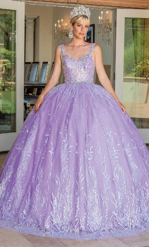 Formal Dress for WeddingsDancing Queen 1685 - Glitter Sweetheart Quinceanera Ballgown