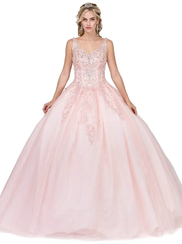 Formal Dress for Sailing RegattasDancing Queen - 1271 Beaded Off-Shoulder Quinceanera Gown