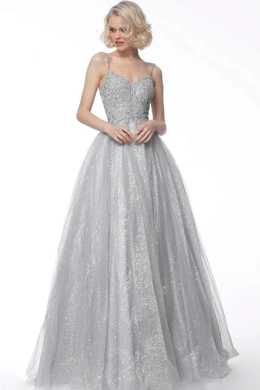 Formal Dress for Summer WeddingsJovani - Sweetheart Beaded Lace Ballgown 67051SC - 1 pc White In Size 4 Available