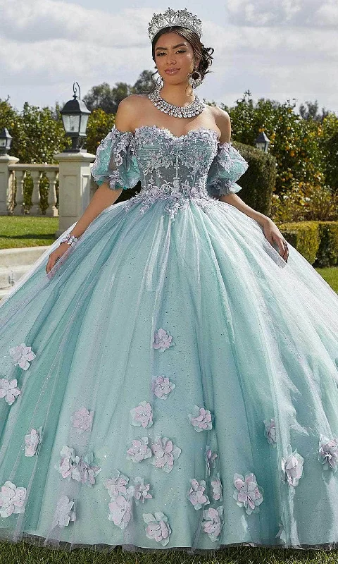 Formal Dress for Black Tie EventsVizcaya by Mori Lee 89421 - 3D Floral Appliqued Ballgown