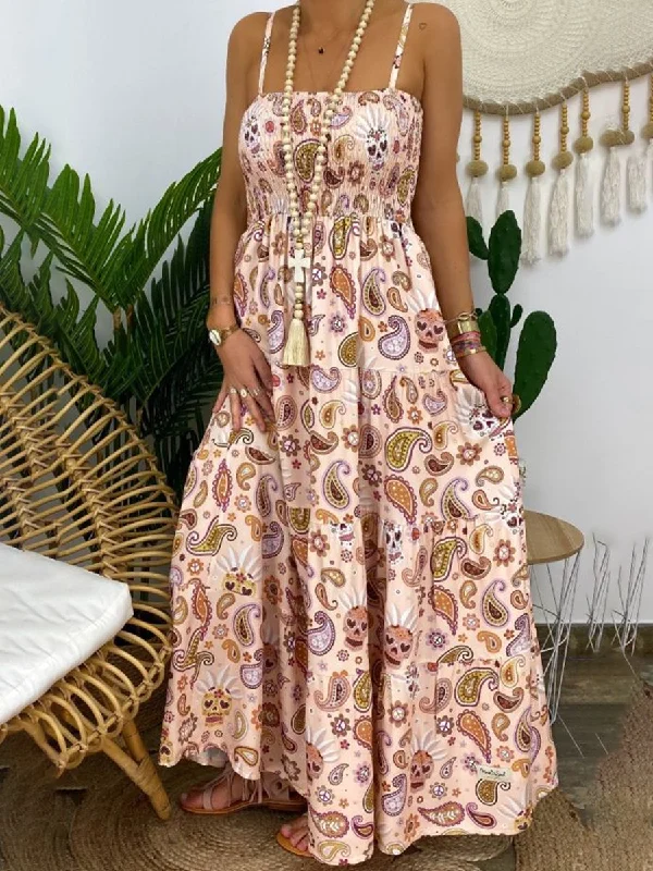 maxi dresses for mother of the groomLoose Leisure Vacation Long Style Women's Dress