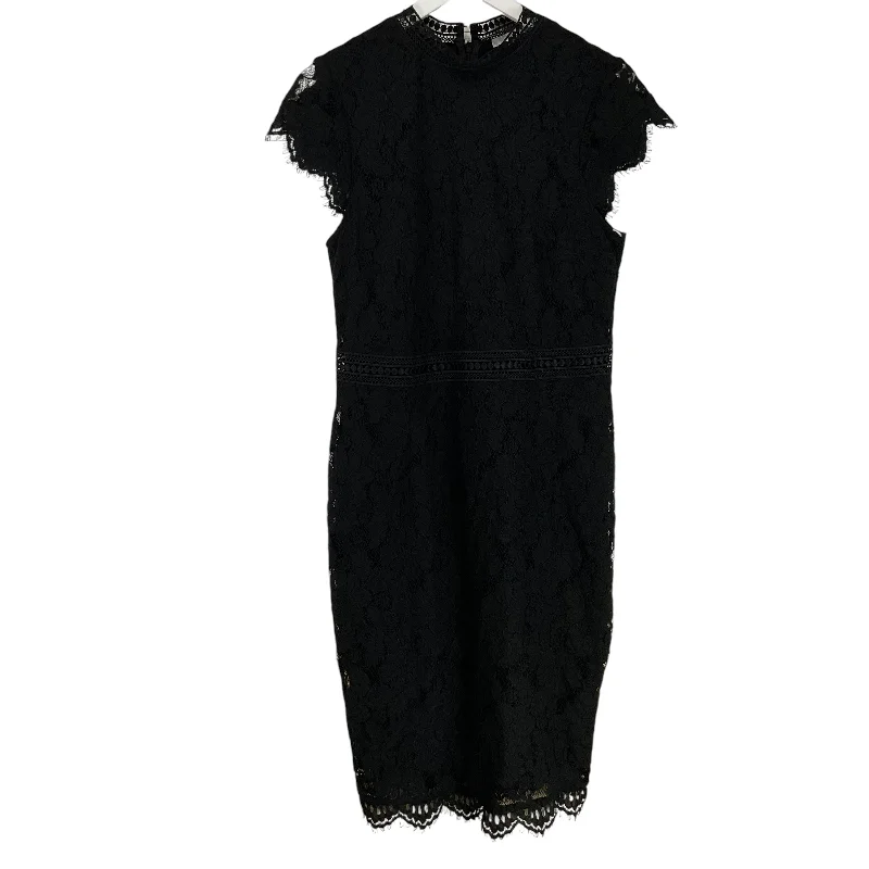 Satin DressDress Casual Short By H&m In Black, Size: M