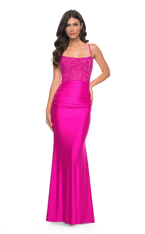 women's hourglass figure dressesLa Femme 32322 Dress